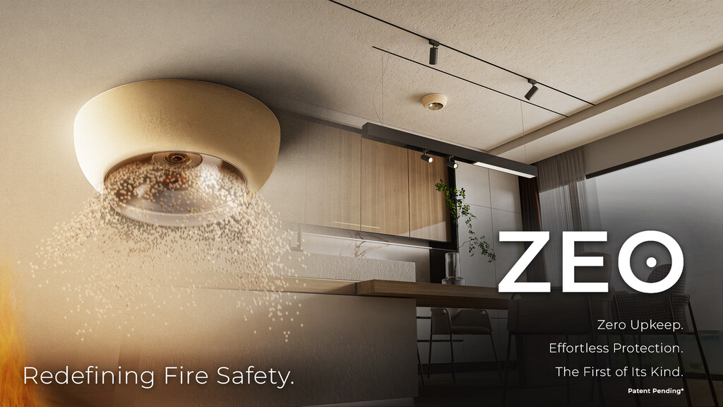 Han inventado un extintor de incendios que funciona con polvo volcánico. Promete evitar los daños por agua y ser económico 