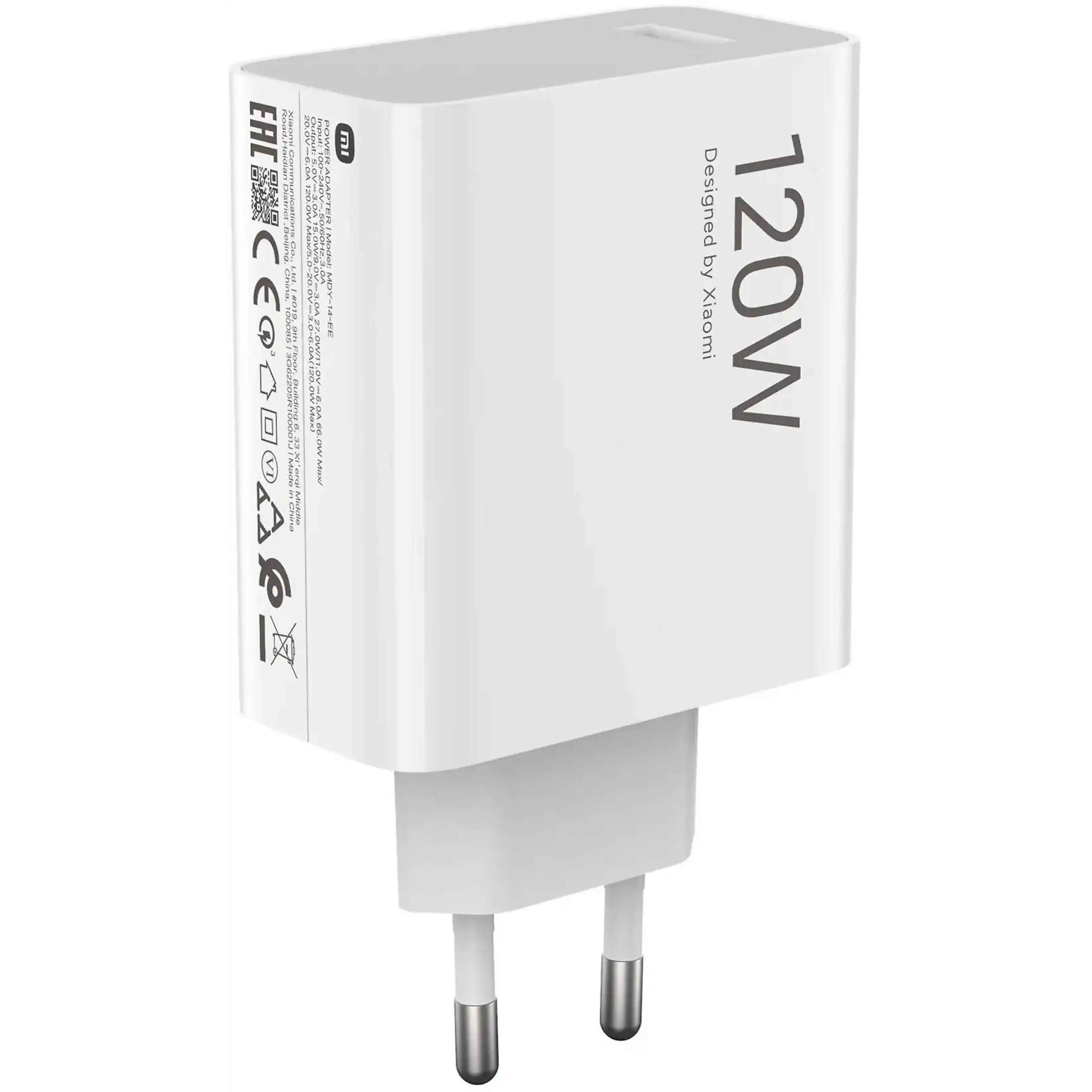 XIAOMI - Cargador rápido Xiaomi 120W Charging Combo (USB-C).