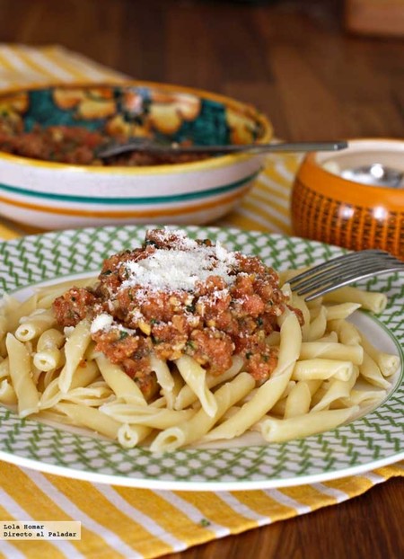 Busiate con pesto trapanese. Receta