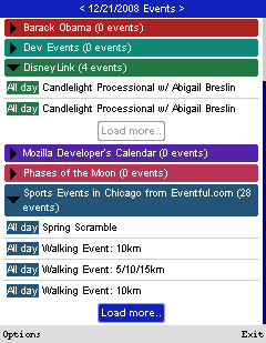 GCal, cliente de Google Calendar para J2ME