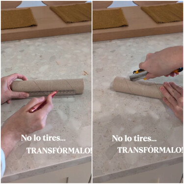 No lo sabía, pero si reutilizamos el rollo del papel de cocina, podemos crear un dispensador de bolsas 