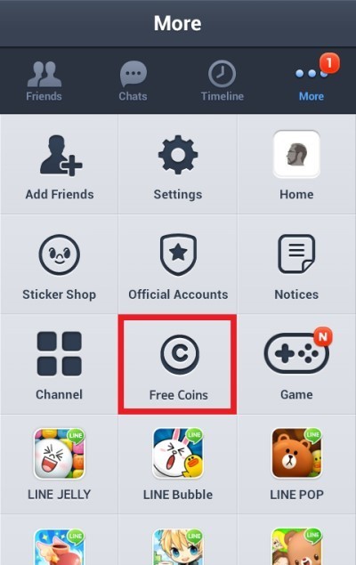 Line Free Coin, Line pagará por ver publicidad