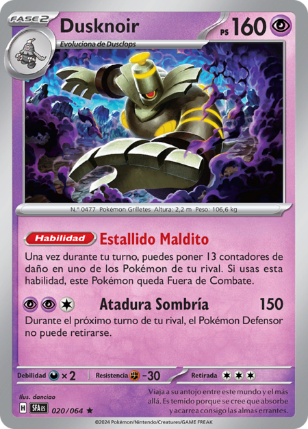 Dusknoir Fabula Sombria 20 Tcg