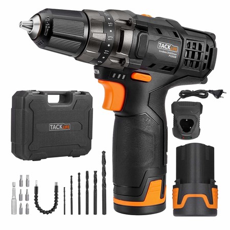 Cupón de descuento de 8 euros en el taladro inalámbrico Tacklife PCD03B: aplicándolo cuesta 47,99 euros en Amazon