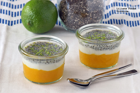 Recetas Saludables Ninos Vasitos Mango Yogur Chia