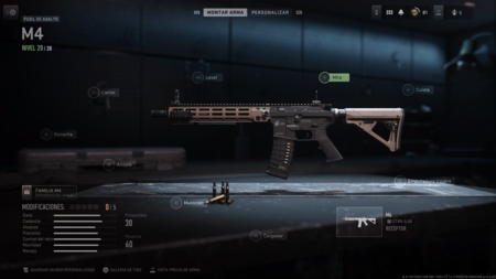 Warzone 2 M4 accesorios para retroceso cero