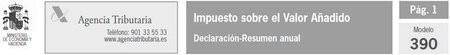 Disponible el software para confeccionar el modelo 390 del ejercicio 2010