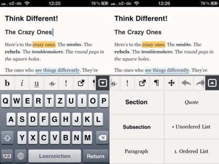 El procesador de texto Essay llega al iPhone