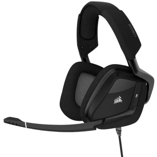 Auriculares gaming - Corsair Void Elite, De diadema, Con cable, Para PC, Micrófono, RGB, Negro