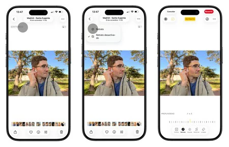La mayoría de las fotos se pueden convertir a retrato sin siquiera haber activado el modo a la hora de tomarla