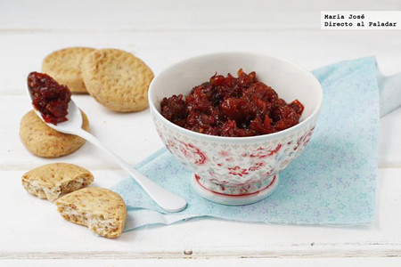 Receta de tamatar chatni o chutney de tomate hindú