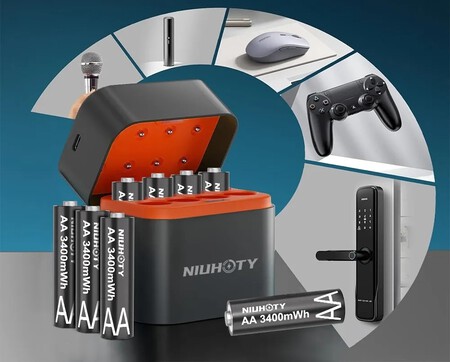Estuche Pilas Recargables Nuevo Oferta Rebaja Descuento Barato Promocion