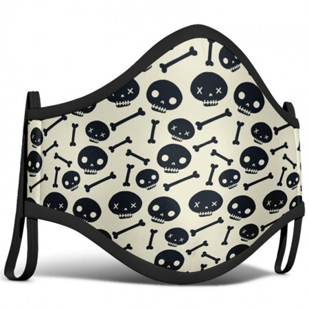 Mascarilla Infantil De Esqueletos Cartoon
