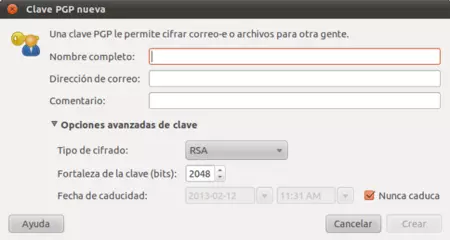 Generando un par de llaves con GPG