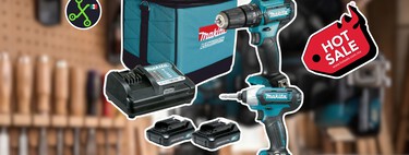 Amazon remata este kit de rotomartillo y atornillador de impacto inalámbricos Makita por Hot Sale 2026: incluye dos baterías y estuche 