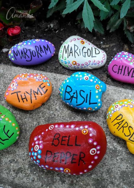 Painted Rock Garden Markers V