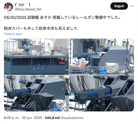 Japan Releases Image Of Railgun Installed On Naval Vessel 24
