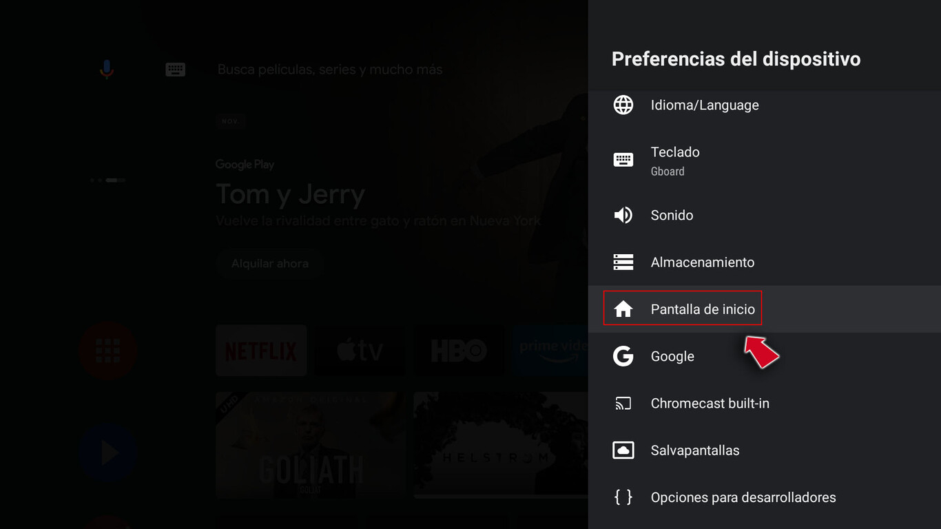 Cómo configurar la pantalla de inicio de tu televisor con Android TV ...