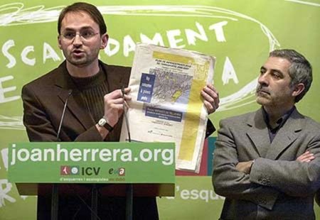 Elecciones al Parlament / La coalición de Herrera (ICV) con los que apoyaron el canon digital