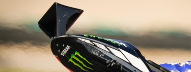No es una percha ni una antena parabólica: se trata del nuevo alerón trasero a lo F1 de la Yamaha de MotoGP 