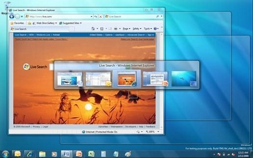 Aero Peek al presionar ALT + TAB, wohoo!
