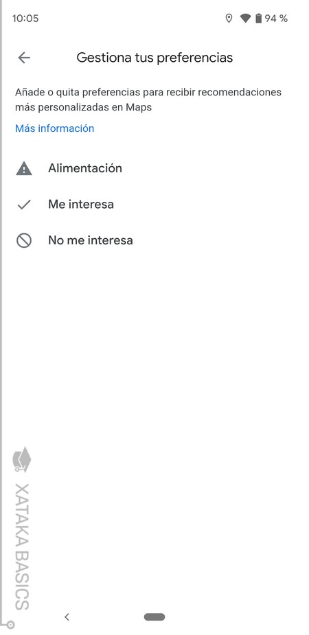 Configura Preferencias