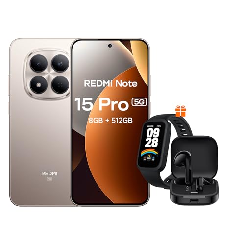 REDMI Note 15 Pro 5G Titanio 8GB RAM 512GB ROM