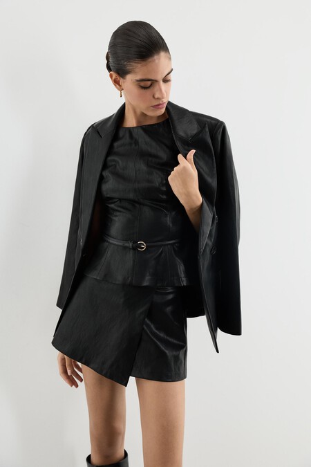 blazer piel
