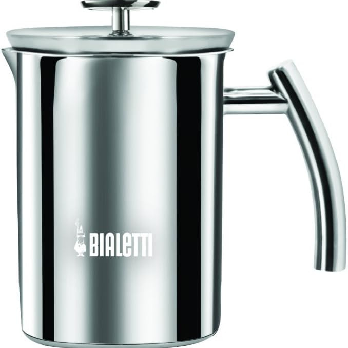 Bialetti - Batidor de leche de acero inoxidable Milkfrother Bialetti.