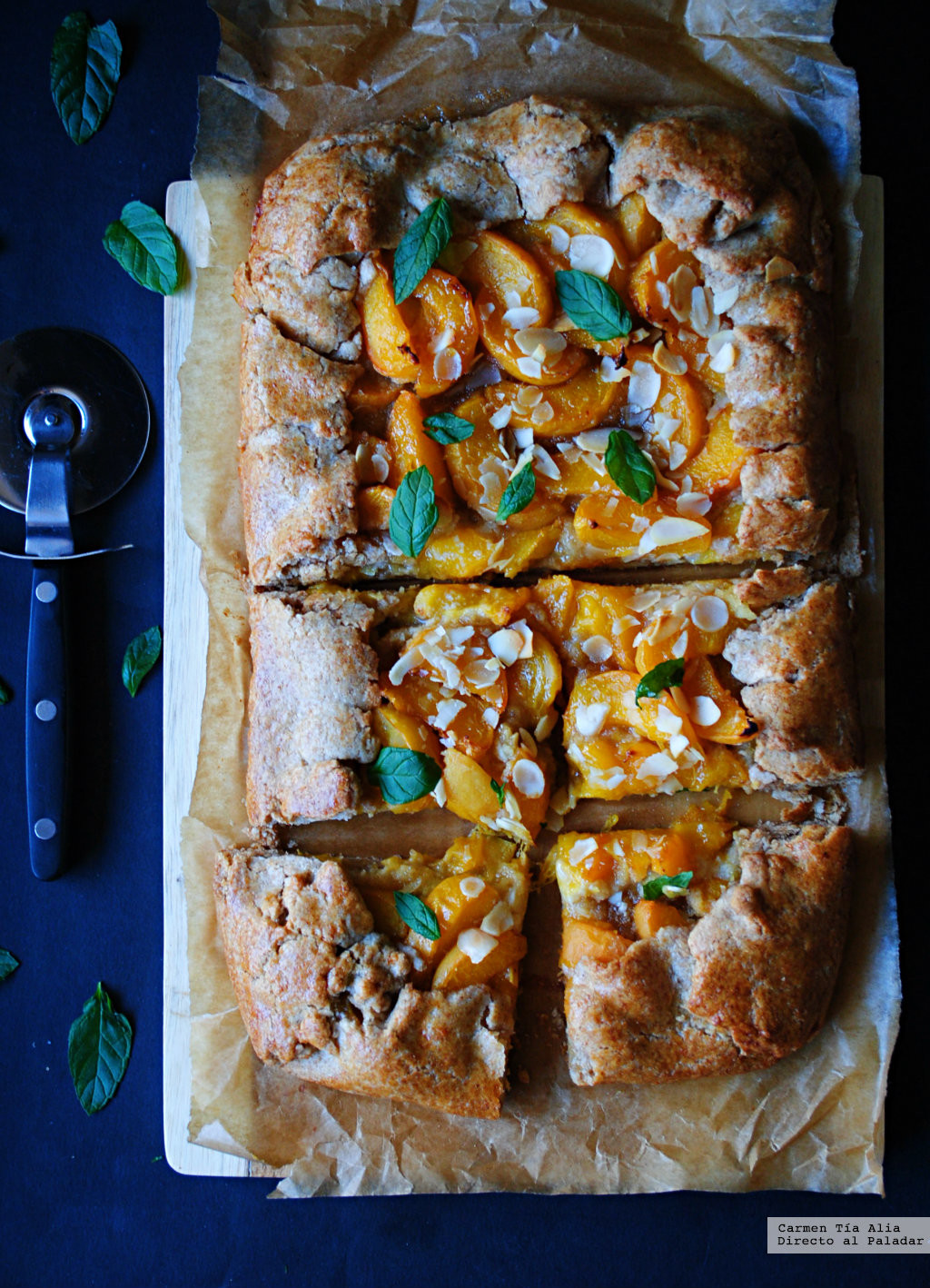 Galette de albaricoques al limón: receta de cocina fácil, sencilla y