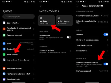 Llamadas Wifi Xiaomi