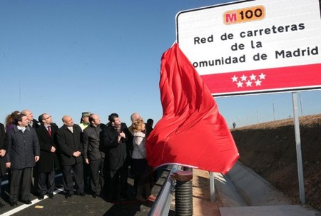 Inauguración carretera M100