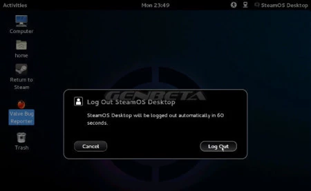 SteamOS LogOut