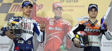 Primeros piques Pedrosa-Lorenzo