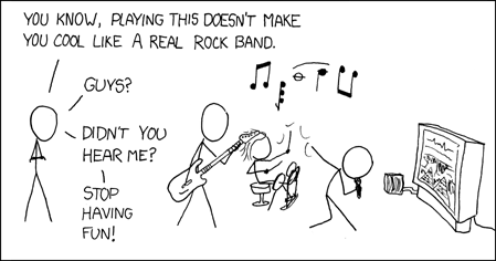 Rock Band chistoso