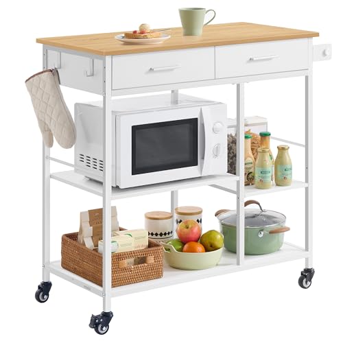 VASAGLE Carrito de Cocina con Ruedas