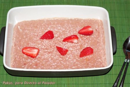 Receta de risotto de fresas