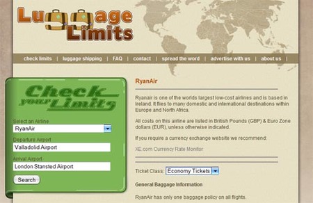 Luggage Limits: no más dudas sobre cuánto equipaje podemos llevar al avión
