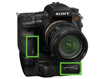 Sony A700 europea, sin sensor de empuñadura