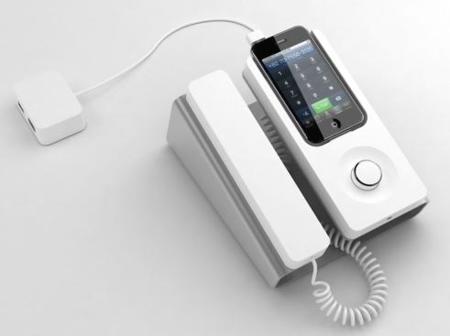 DeskPhoneDock, un dock para convertir tu iPhone en un teléfono de sobremesa