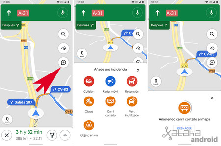 Nuevas Incidencias Google Maps Android
