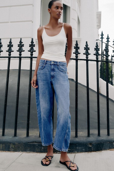 jeans tiro medio