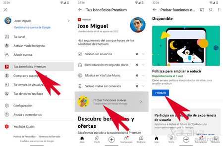 Probar Funciones Nuevas