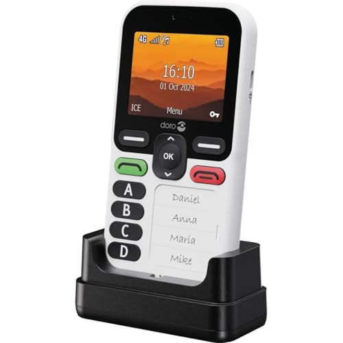 Doro Leva X10 4G - Teléfono móvil con botón Grande para Ancianos