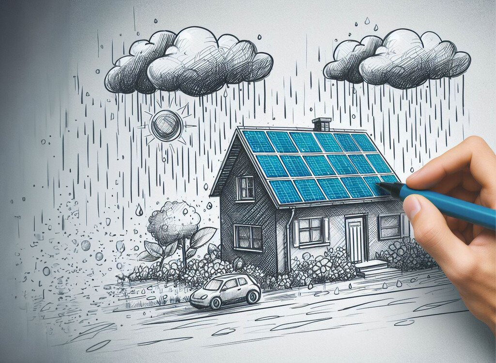 Este invento quiere revolucionar las placas solares. Pueden generar electricidad de las gotas de lluvia en días nublados