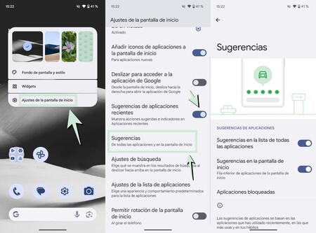 Pixel Sugerencias Apps