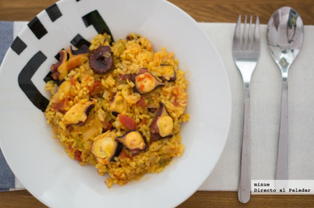 Receta de arroz con pulpo a la menorquina