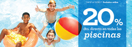 20% de descuento en Toys 'r us en piscinas hinchables y familiares hasta el 10 de agosto