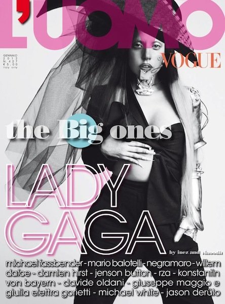 Lady Gaga, muy biónica ella para la portada de L'Uomo Vogue italiana