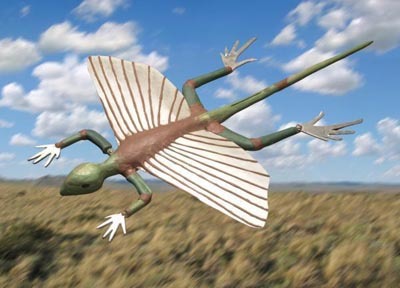 Un dinosaurio en el Túnel de Viento